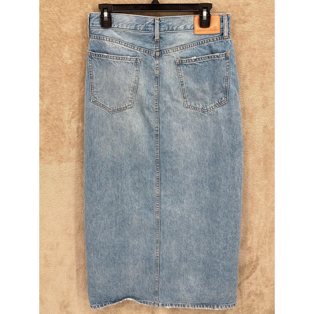 Denim Forum Aritzia Skirt Womens 29 90s Vintage Maxi Jean Country Western Party - Picture 3 of 11